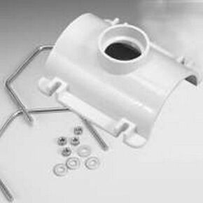 Oatey 43791 4 in. x 2 in. Solvent Weld White PVC Saddle Tee Kit