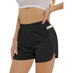 OFEEFAN 2.5 '' WOKOUT WOKOUT للسيدات الجري مع السراويل القصيرة مع جيب شبكة الجفاف جاف in Kuwait