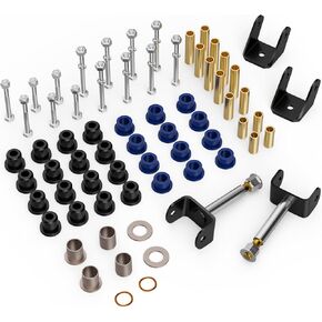 Golf Cart Club Car DS Deluxe Front and Rear End Repair Bushing Kit, Suitable for 1993-up Club Car DS Golf Cart, OEM# 1016346,1015583, 1016389,1016386, 1016384