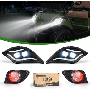 10L0L Golf Cart Light Kits for Yamaha Drive 2 Carts(12V-72V) - Street Legal Headlight and Tail Light Kit with Turn Signal Brake & Hazard Light