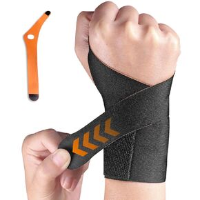 Wrist Brace Wrist Wraps for Carpal Tunnel Ulnar Wrist Brace Ultra-Thin Elastic for TFCC Tear, Compression Strap Wrist Support Pain Relief Adjustable, Breathable for Men and Women (Black-Right)