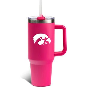 The Memory Company | Licensed NCAA 40oz Pink Game Day Tumbler with Team Logo