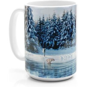 Prank-O Dog Poop Prank Winterscape Mug - When Nature Calls: Flowing Freedom, Novelty Gifting Mug for Pranksters, Funny, Authentic Prank-O Gag Present, Ceramic Mug for All Ages, 15 Oz