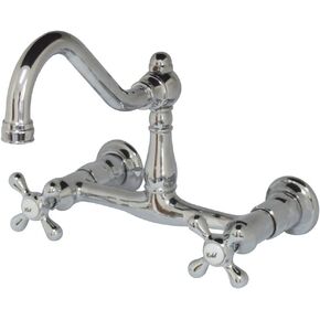 Kingston Brass KS3241AX Vintage Bathroom Faucet, Polished Chrome, 8.5 x 7.56 x 2.25