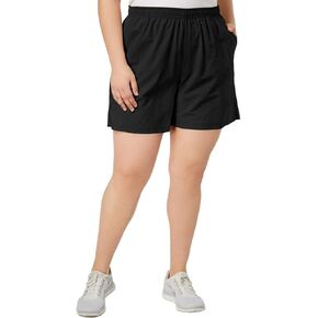 Columbia Women's Plus Size Sandy River Short, Black, 1X x 6