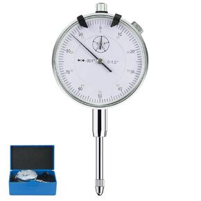 Dial Indicator 0-1"/0.001" Dial Indicator with Case, Measuring Tool for Lathe, 3D Printing, Workshop, CNC Machine Tool, Table Saw