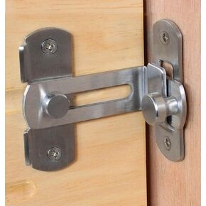 3 inch The 90 Door Buckle Bolt barn Door Lock Right Angle Bending Latch hasp Toilet Doors and Windows
