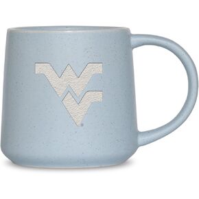 Rico Industries NCAA West Virginia Mountaineers Baby Blue 16oz Ceramic Taper Mug