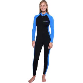EcoStinger® Women Full Body Coverup One Piece UV Swimsuit Stinger Suit UPF50+ Black Blue