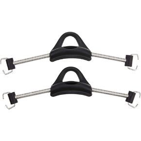 Scuba Choice Scuba Diving Stainless Steel Spring Fin Straps Pin Style (Pair), X-Large Black
