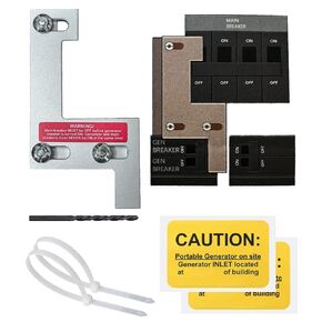 Generator Interlock Kit Replaces FWQ-ITE200A for 1 1/4 Inch Spacing Main Circuit Breaker, Compatible with ITE, Siemens, Gould and Murray 150/200 Amp Main Breaker Interlock Switch