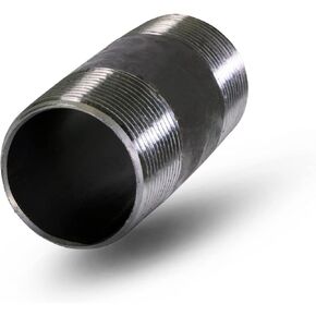 OQCM3060 6" Long Black Steel Nipple Pipe Fitting with 3" Nominal Size Diameter