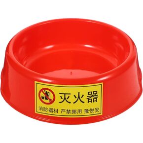 Uonlytech Fire Extinguisher Stand,Extinguisher Base Extinguisher Holder Fluorescence Plastic Floor Stand Red Fire Extinguisher Mount for Fire Extinguisher