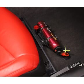 Quick Release Adjustable Aluminum Fire Extinguisher Holder Mount Bracket Compatible with Corvette C8 Stingray Z06 Z51 2020 2021 2022 2023, Aluminum Car seat fire Extinguisher Bracket, Car Accessories