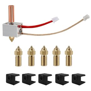 Hotend Heating Block Kit for Neptune 4, 3D Printer Accessories Hotend Heat Block Kit with 5PCS Silicone Socks and 5 PCS Nozzles Only for Elegoo Neptune 4, Neptune 4 Pro