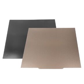 3D Printer Build Plate Flexible Spring Steel Plate Magnetic Rubber Plate 470x470mm PEI Double Sided Board 200℃ Heat 3D Printer PEI Sheet Support PLA PEEK ABS for CR‑10