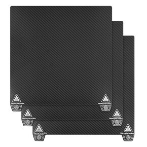 PEO Chameleon Build Surface Sticker 257x257mm, 3PCS 3D Print Heat Bed Platform Sticker Without Spring Steel Sheet and Magnetic Base for Bambu Lab X1/X1C/P1P/P1S/A1 3D Printers