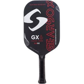 Gearbox GX6 Control 8.5oz 3-15/16in Carbon Fiber Red Pickleball Paddle