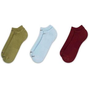 Nike Men's 3-pack Everyday Plus Cushion No-Show Training Socks, Large