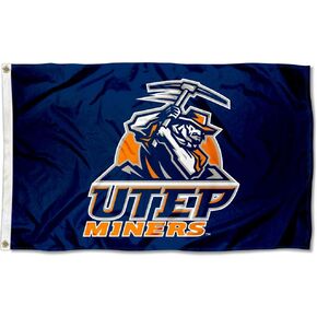 College Flags & Banners Co. Texas El Paso Miners Blue Flag