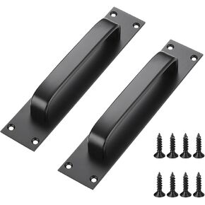 Barn Door Handle 2 Pack Barn Door Pull Handle Sliding Barn Door Sliding Door Pulls Sliding Barn Door Barn Door Hardware Door Handle for Bathroom Closet Pantry (2, Black)