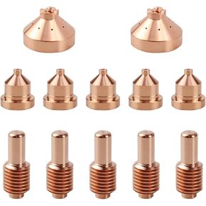 5pcs 192047 Electrode 5pcs 204325 Nozzle Tip 2pcs 204323 Shield Cap Fit for Miller Spectrum 625 ICE40 C/T Plasma Cutting Torch Consumables