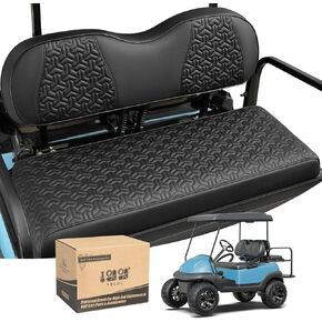 10L0L Golf Cart Rear Seat Cover,Vinyl Golf Cart Seat Cover for Yamaha EZGO Club Cart No Tools Required Diamond Pattern