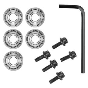 RLECS 5PCS Woodworking Router Replacement Bearing Kit Alloy Steel Shank Bearing for 3/16inch Shank Woodworking Cutter Tool Cutting Tool Drill Bits Mechanical Equipment