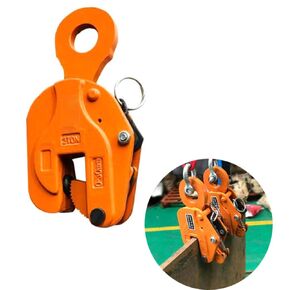 Vertical Plate Lifting Clamp 6614LB/ 3 ton Alloy Steel Hoisting Hook for Industry Crane Home Business (Capacity 3 ton)