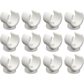 20 Pcs PEX Pipe Clamps 3/4 Inch, 20mm PVC Pipe Holder U Hook PEX Clamps PVC Water Pipe Support Holder Socket, Plastic U-Shaped Pipe Clamp Tools