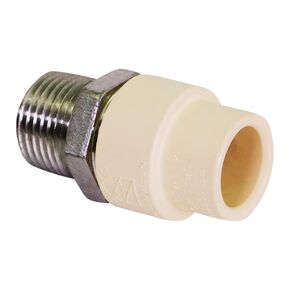TTDQN034 Male x CPVC Adapter Transition Pipe Fitting; Durable Over Molded One-Piece Design; 1/2 in.Stainless Steel