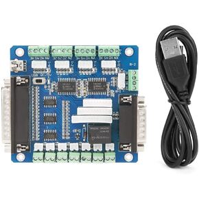 ZJchao 5-Axis CNC Stepper Motor Driver Controller LPT Board Interface Board