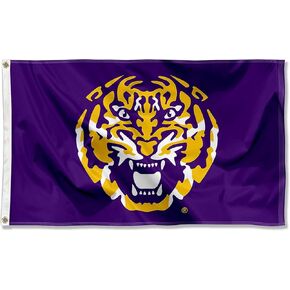 College Flags & Banners Co. Louisiana State LSU Tigers Tiger Head Flag
