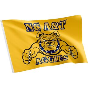 Desert Cactus North Carolina A&T State University Flag Aggies NC A&T Flag Banners 100% Polyester Indoor Outdoor 3x5 feet Flags (Style 1)