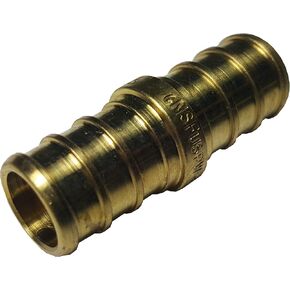 10 PIECES XFITTING 1" X 1" PEX COUPLINGS - BRASS CRIMP FITTINGS, BRASS, FULL PORT