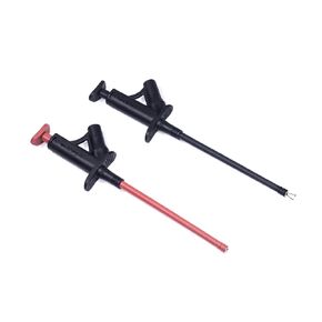 Flexible Test Hook Clamp, Heavy Duty Test Hook Clips with 4mm Banana Socket for Automotive Power Electrical Test