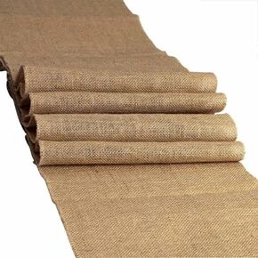 SedonaDesignz 100% Natural Chic Rustic Burlap Jute Runners - 12" x 72"