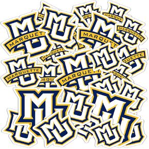 Desert Cactus Marquette University Sticker Golden Eagles Sticker Vinyl Decals Laptop Water Bottle Car Scrapbook Sheet T1 (Type 1-1)