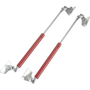15 Inch 200N / 20KG Universal Lift Support Struts Lift Springs Rod Hydraulic Support Rod Red with L-Type Mounts - Compatible for RV Car Bus - Set of 2