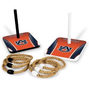 Wild Sports Solid Wood College Quoits مع رسومات Team Team Direct ذات الطباعة المباشرة - لعبة Tailgate Ring Toss - هدية رائعة لأي من مشجعي NCAA! رنين إرم ألعاب عائلة في الهواء الطلق للشاطئ in Kuwait