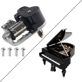 BambuLab Clockwork Piano Music Box - 3D Printer DIY Creative Model Components: FYSETC Unique Piano Hardware Kit Mechanism Standard Parts Bottom Winding Kit 3D Printing Accessories for P1 X1 A1 Mini