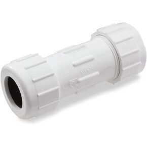 King Brothers Inc. CPC-3000 3-Inch Compression PVC Compression Coupling, White , Gray