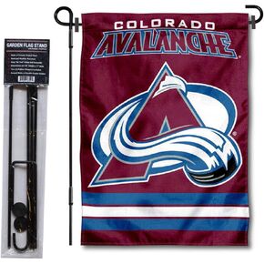WinCraft Colorado Avalanche Garden Flag with Pole Stand Holder
