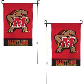 Desert Cactus University of Maryland UM Garden Flag – 19 x 12 inch Maryland Terrapins Banner, For Outdoor Display and Events (Design A)