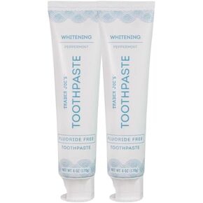 Trader Joe's Toothpaste (2 Count, Peppermint Fluoride Free Whitening Toothpaste)