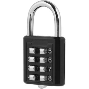 Qiilu 8 Digit Combination Lock, Portable and Easy to Use, Suitable for Luggage, Locker, and Other Storage