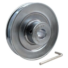 AB450-3/4 Single Groove Web Sheaves,v Belt Pulley 3/4 inch bore 4.5" OD,Motor Pulley Carbon Steel for A B 5L 4L V-Belts
