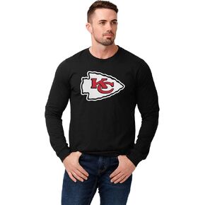 FOCO Men's NFL Team Black Primary Logo Long Sleeve T-Shirt