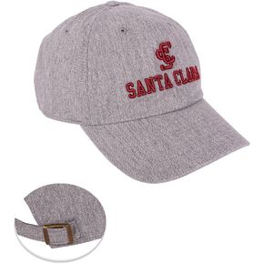 Desert Cactus Santa Clara University Baseball Hat SCU Broncos Brimmed Embroirderd Hats Cap Adjustable Cloth Strap Adult (Style D) Gray