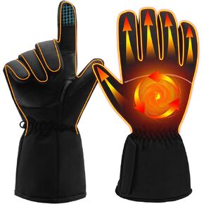 Heated Gloves for Men Women Touchscreen Winter Hand Warmer Thermal Gloves for Motorcycle Fishing Hiking Cycling Skiing